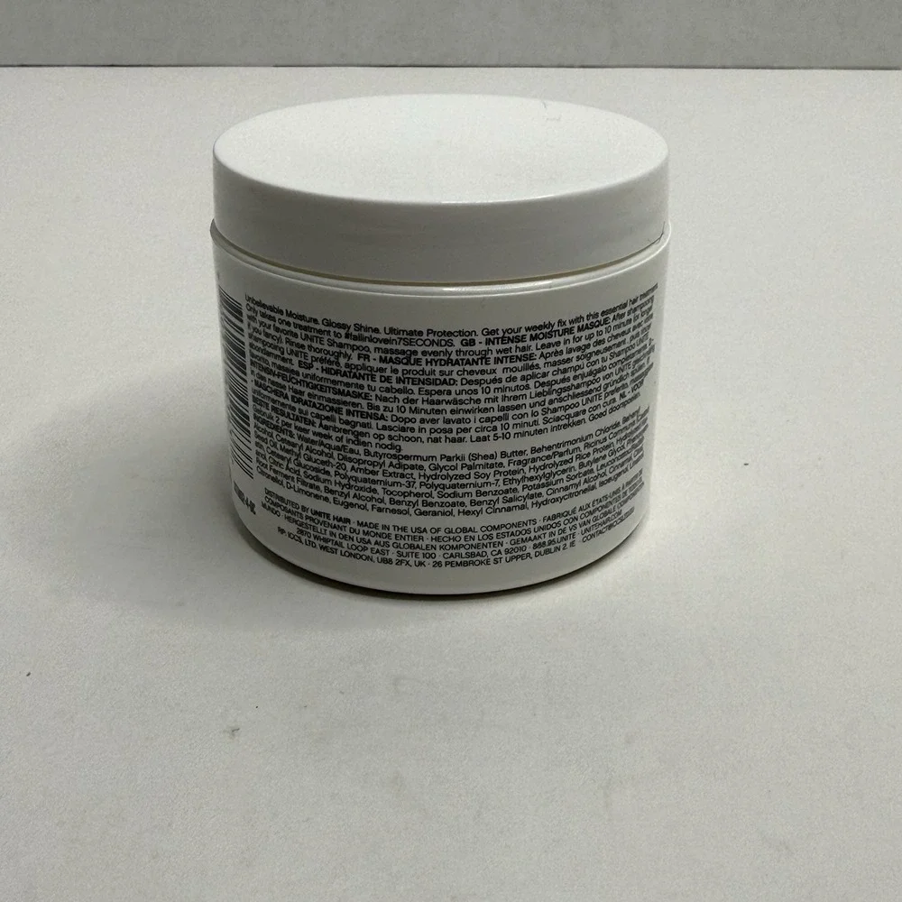 UNITE 7SECONDS Masque 4oz Intense Moisture Hair Treatment Salon